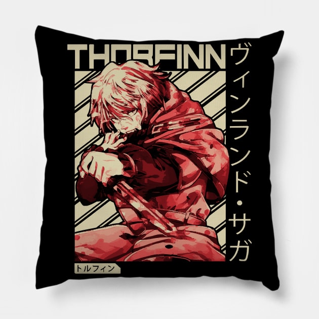 Vinland Saga Thorfinn Pillow by hnmarart