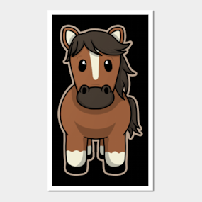 Carteles Y Impresion Artistica Cute Horse Teepublic Mx