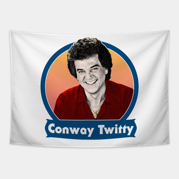 Conway Twitty / Retro 70s Style Design Tapestry by DankFutura