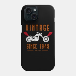 vintage since 1949 made to last - vintage Motorcycle Bike Phone Case