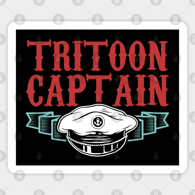 Tritoon Captain | Pontoon Boat Captains - Pontoon - Sticker | TeePublic