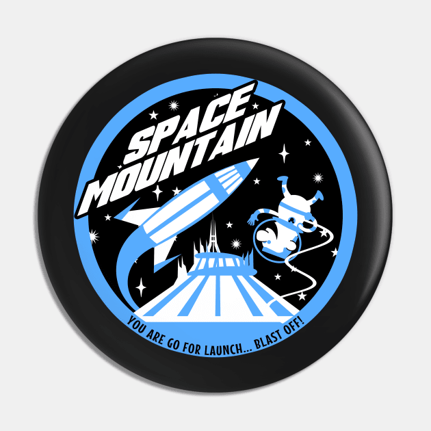 SPACE MOUNTAIN (black and blue) Pin by brodiehbrockie
