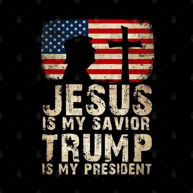 Jesus Is My Savior Trump Is My President by cedricchungerxc