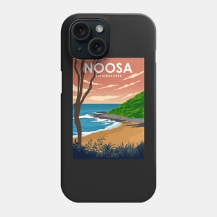 Noosa National Park Australia Minimal Travel Poster Phone Case