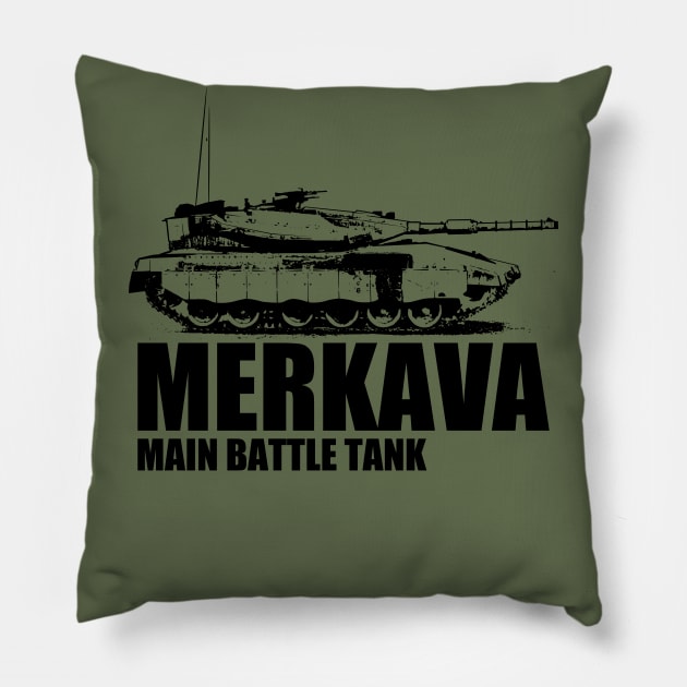 Merkava Main Battle Tank Pillow by TCP