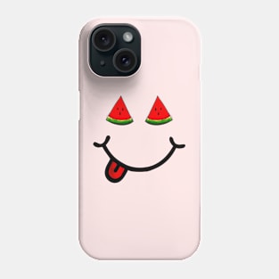 Watermelon & Smile (in the shape of a face) Phone Case