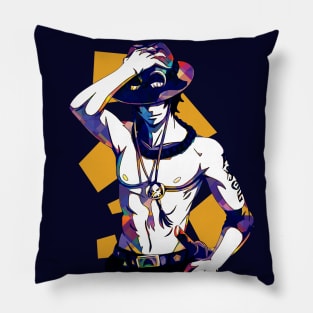 one piece - ace Pillow