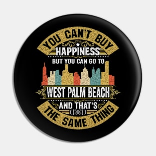 West Palm Beach City Florida State USA Flag Native American Pin