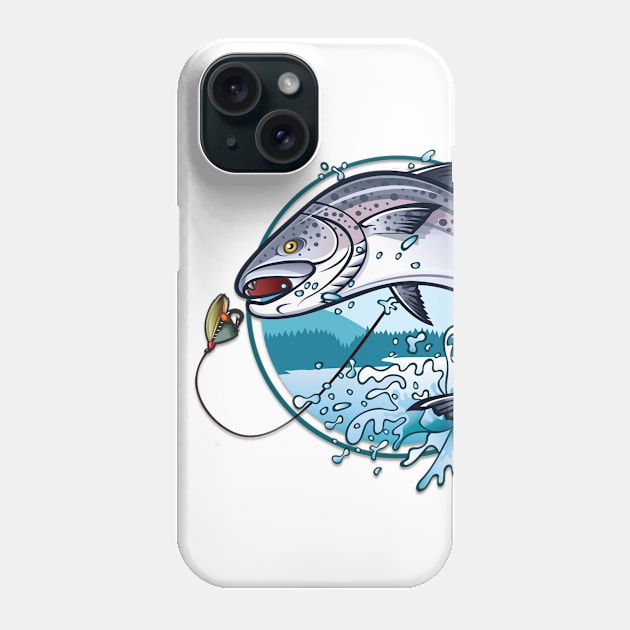 fishing logo Phone Case by GAGO5