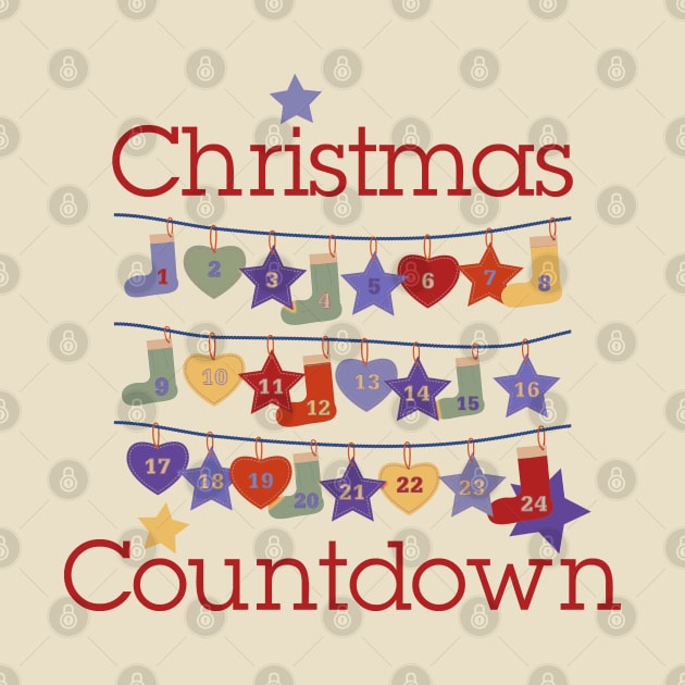 Christmas Seasons - Pretty Countdown Calendar 3 by EDDArt