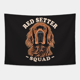 Irish Red Setter Squad Tapestry