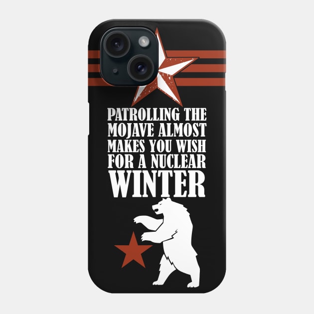 NCR Ranger Patrolling the Mojave Phone Case by YourStyleB