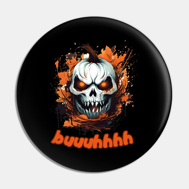 Buuhhhh-Halloween Haunt Pin by NedisDesign