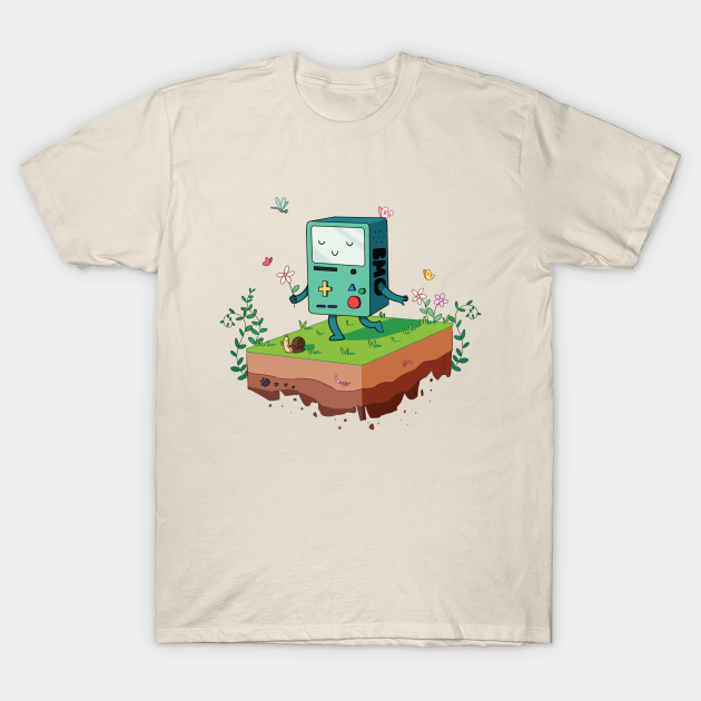 BMO on a floating island - Adventure Time - T-Shirt