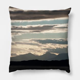 Layered clouds dawn over the west coast of Scotland Pillow