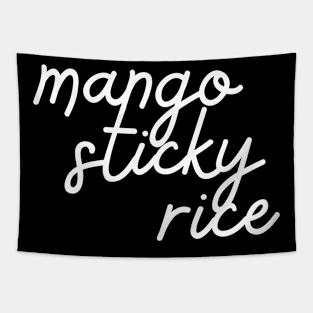 mango sticky rice - white Tapestry