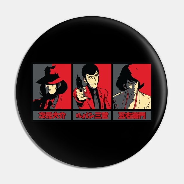 Jigen - Lupin 3rd - Goemon Pin by berserk