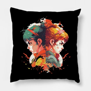 Cute Anime Girls Pillow