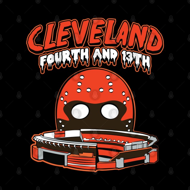 Cleveland Football Fourth and Thirteen by DeepDiveThreads