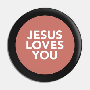 jesus loves you (cherry) Pin