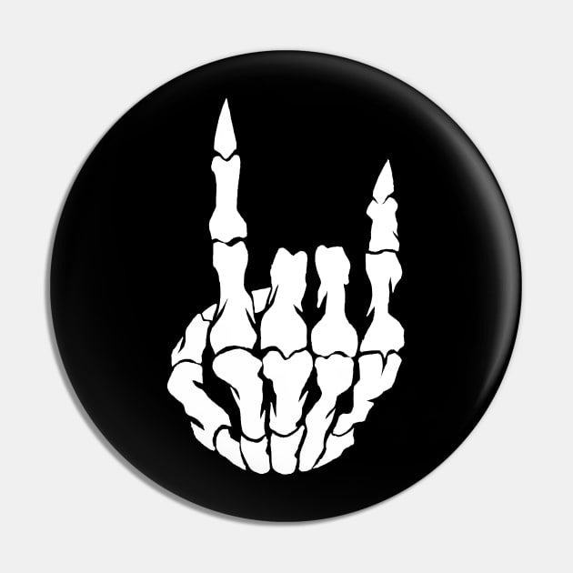 Heavy Metal, Horns Up Pin by wildsidecomix