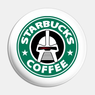 Starbucks Coffee BSG Parody Pin