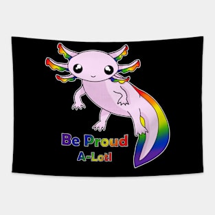 LGBTQ Axolotl Pride Tapestry