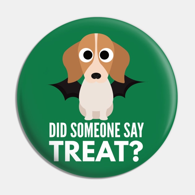 Beagle Halloween Trick or Treat Pin by DoggyStyles