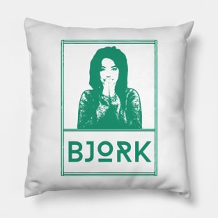 Bjork\\vintage fan art Pillow