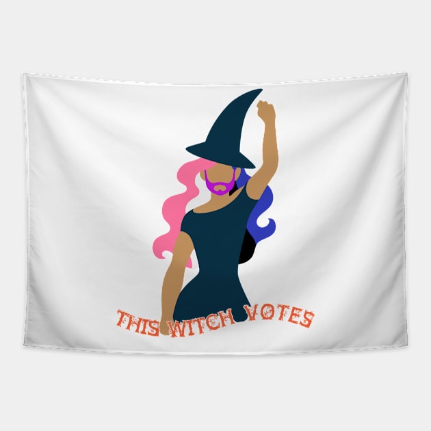 This Witch Votes! Tapestry by WitchesVote