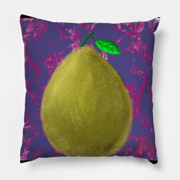 Pomelo citrus illustration Pillow by Pragonette