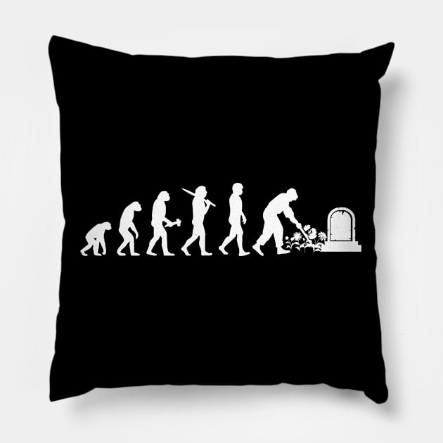 Cemetery Gardener Gardening Pillow by Krautshirts