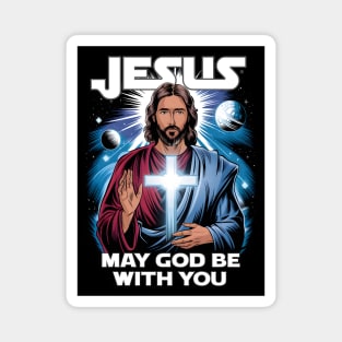 Jesus May God Be With You Magnet
