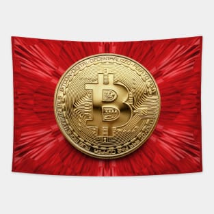 Bitcoin Gold Cryptocurrency Digital Assets Tapestry