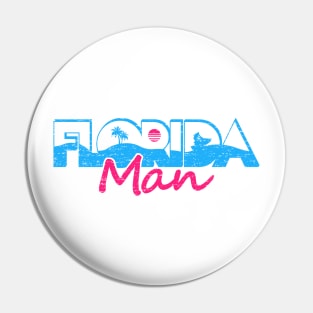 Retro Florida Man Vice Pin