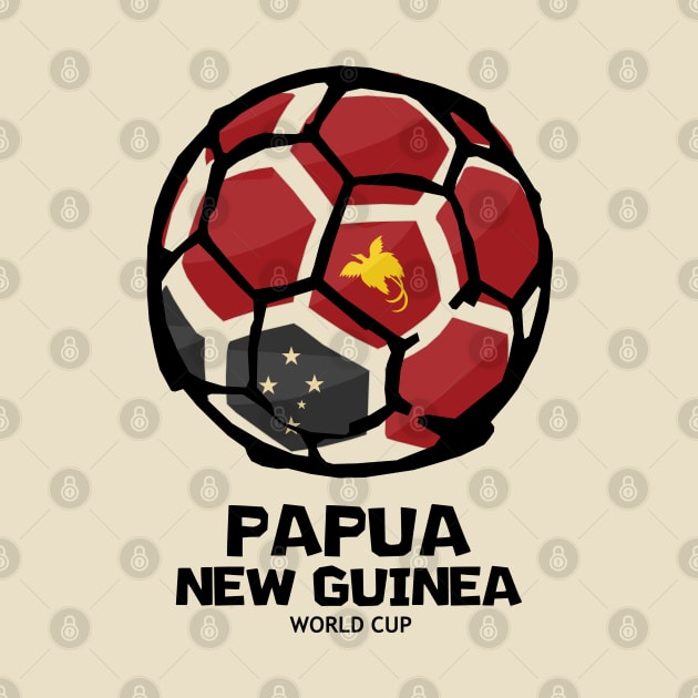 Papua New Guinea Football Country Flag by KewaleeTee