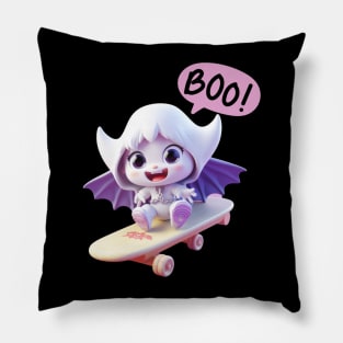 baby vampire skateboarding Pillow