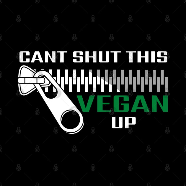 Funny Vegan Zipper Voice For Animals by VEN Apparel