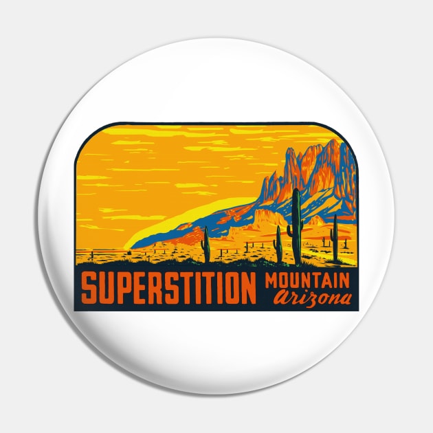 Superstition Mountain Pin by zsonn