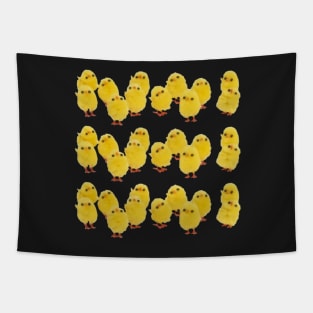 Cute Everybirdy Golder Birds Pattern Tapestry