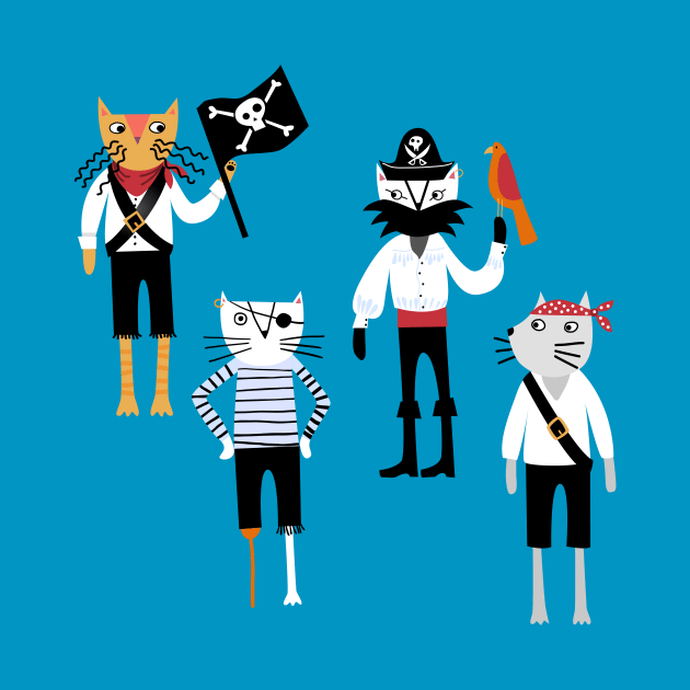 Pirate Cats by NicSquirrell