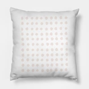 Neutral Patel Pink Abstract Terrazo Circle Shapes Marble Pattern Pillow