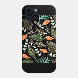 Seamless Background. Autumn Leaves Pattern texture Phone Case