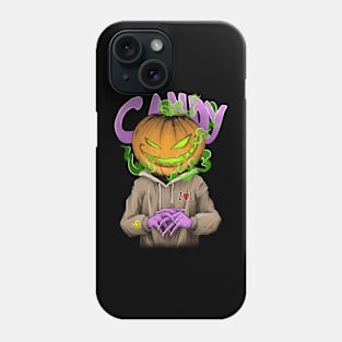 Halloween creep it real scary pumpkin head Phone Case