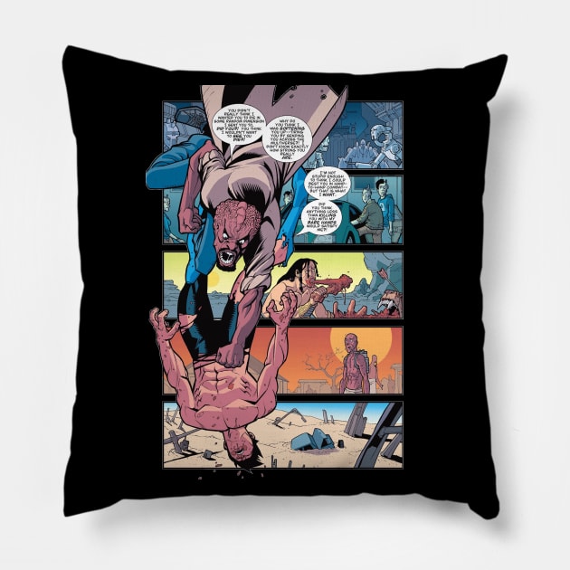invincible comic strip Pillow by super villain