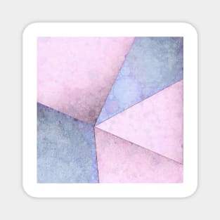 Pink and Blue Squares Magnet