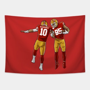 Jimmy Garoppolo x George Kittle San Francisco 49ers Tapestry