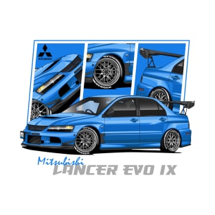 Mitsubishi Lancer Evolution evo 9, IX, JDM Car T-Shirt