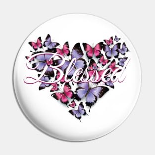 Blessed with Butterflies Pin