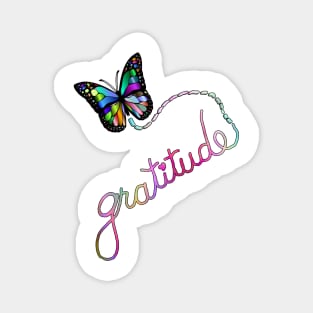 Gratitude Journals & GIfts, Butterfly Graphic Art Design Magnet